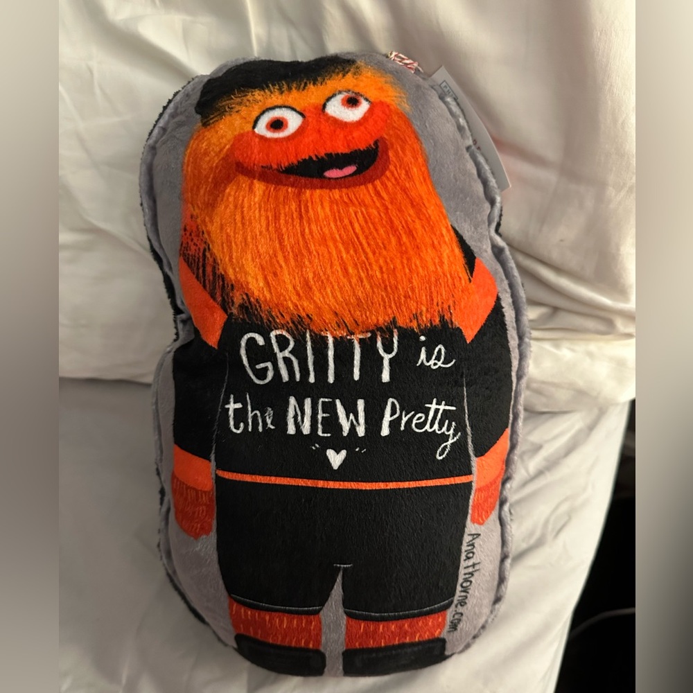 Flyers mascot gritty pillow